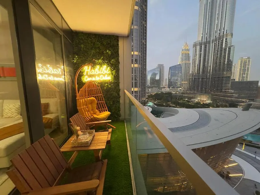 4Min To Dubai Mall - Pool Access - King Bed Apartman
