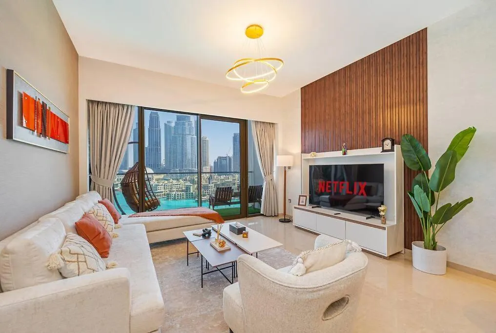 Apartman 4Min To Dubai Mall - Pool Access - King Bed Egyesült Arab Emírségek