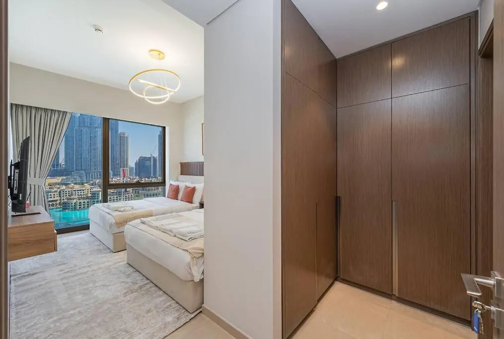 4Min To Dubai Mall - Pool Access - King Bed 0*,