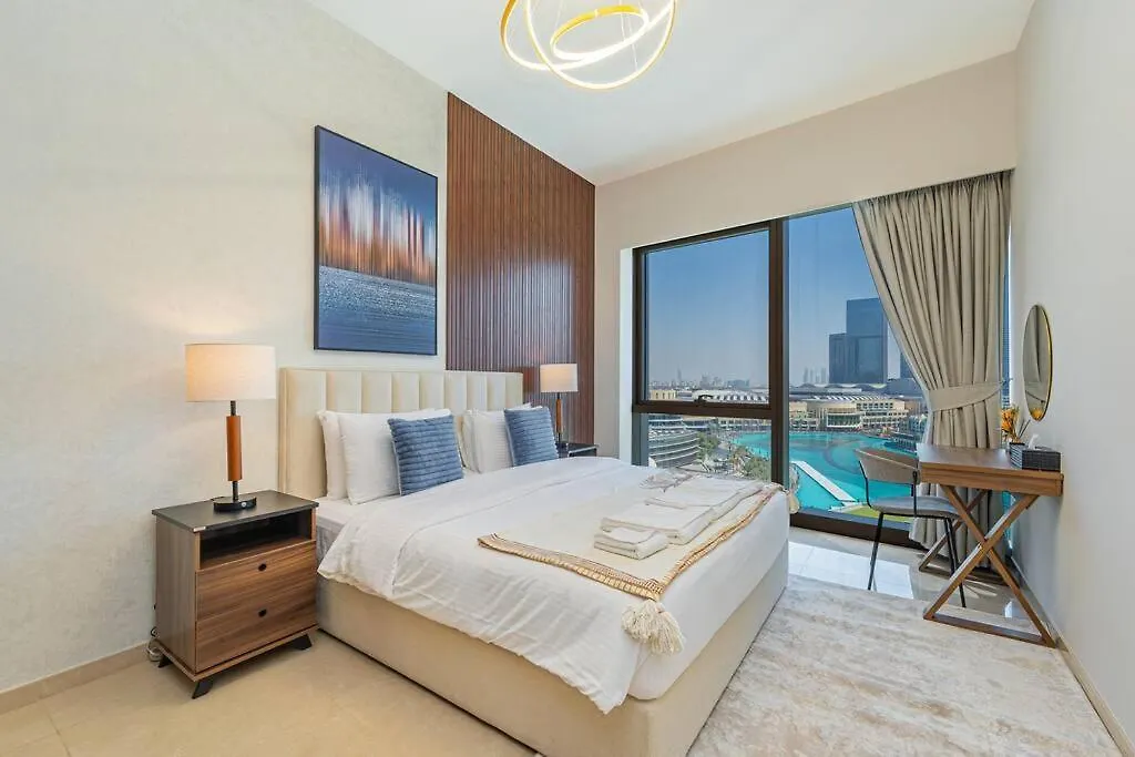 4Min To Dubai Mall - Pool Access - King Bed
