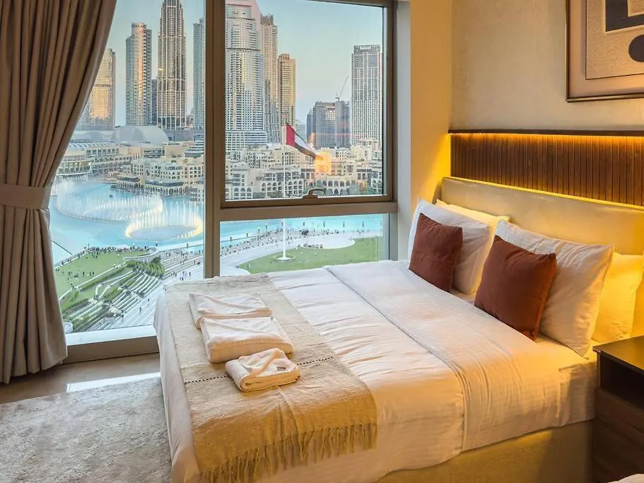 4Min To Dubai Mall - Pool Access - King Bed