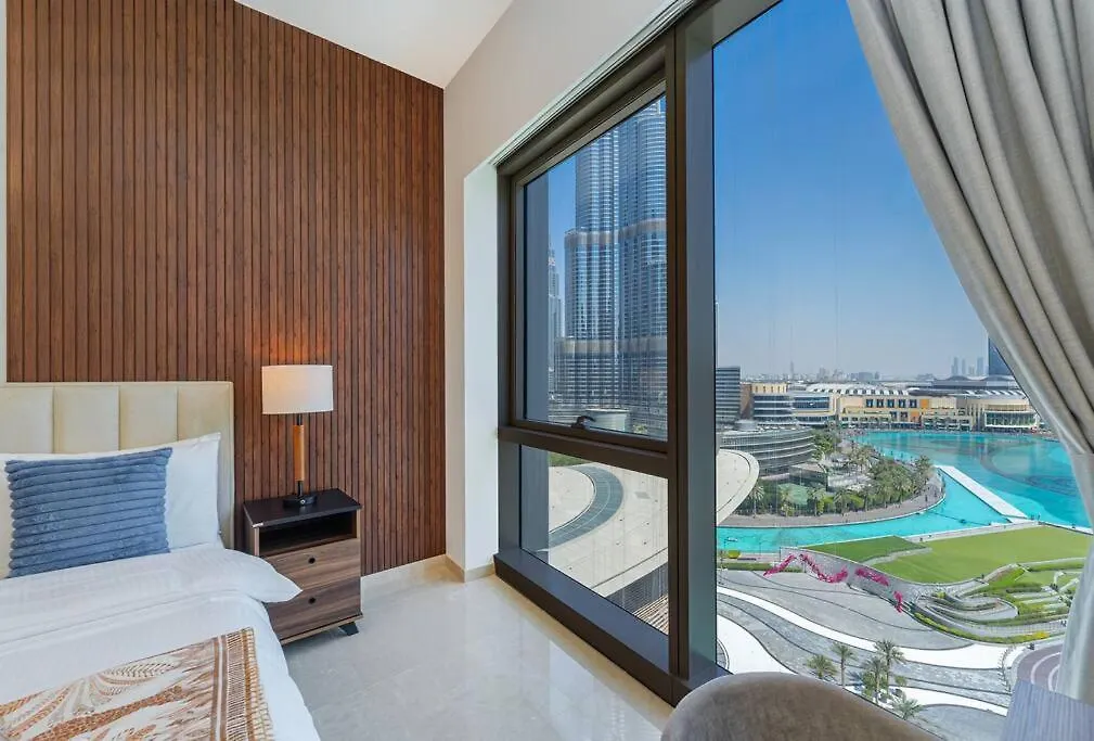 4Min To Dubai Mall - Pool Access - King Bed Egyesült Arab Emírségek