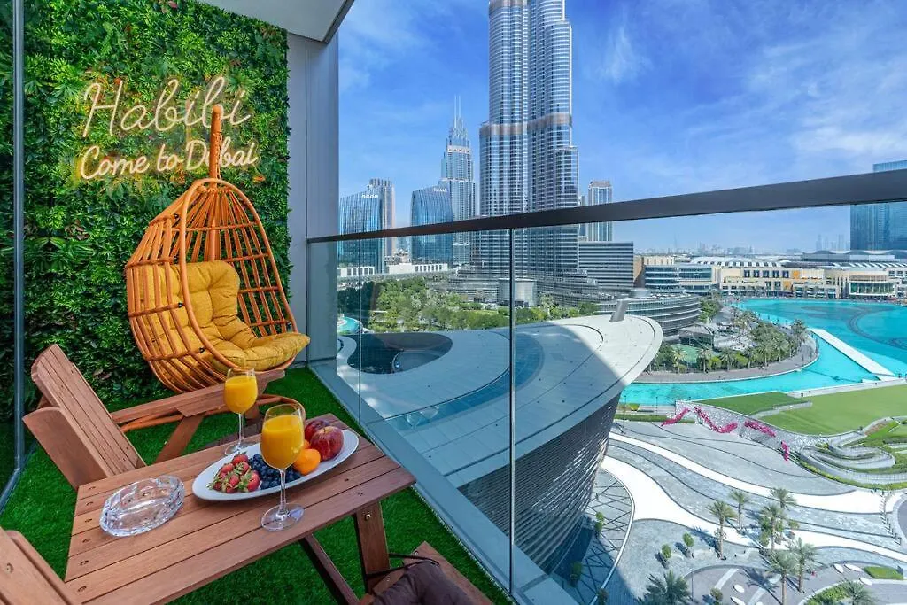 4Min To Dubai Mall - Pool Access - King Bed