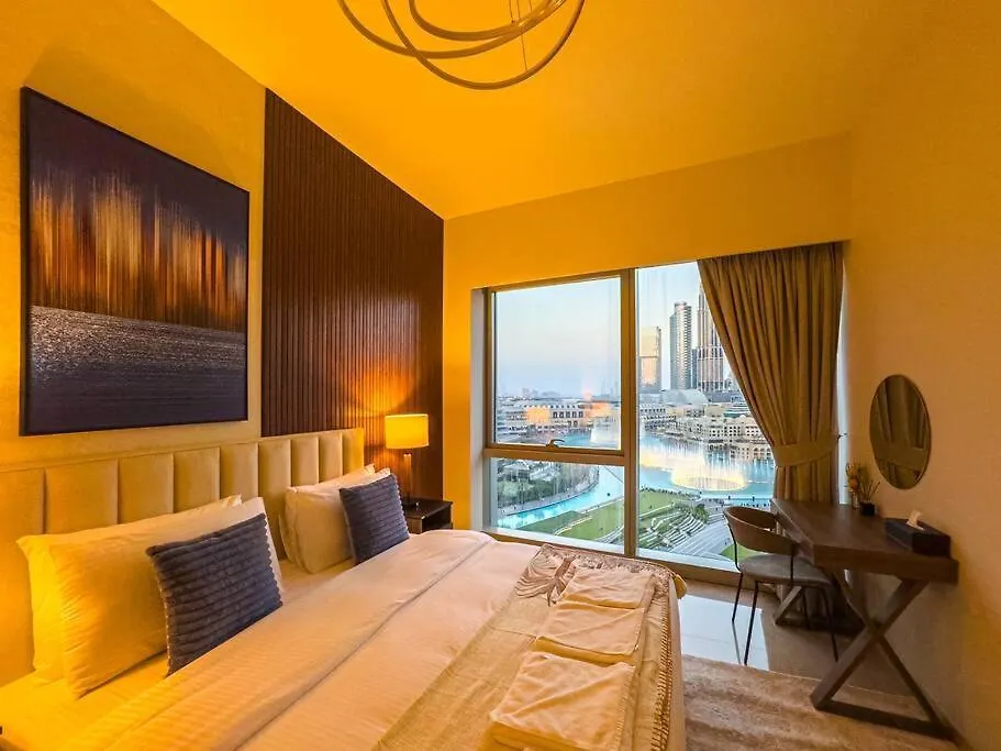 4Min To Dubai Mall - Pool Access - King Bed 0*,