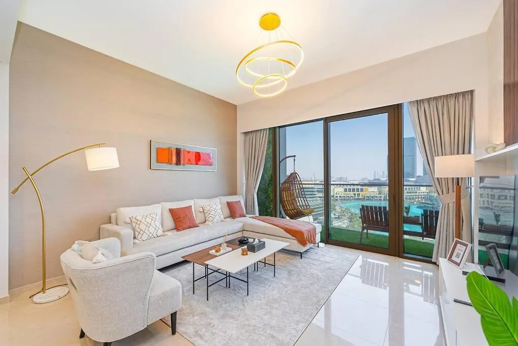 Apartment 4Min To Dubai Mall - Pool Access - King Bed